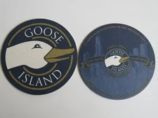 Beer Bar COASTER ~ GOOSE ISLAND Award Wining Ales Since 1988 ~ Chicago, ILLINOIS
