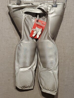 Alleson Athletic A00191 Youth Solo Series Integrated Football Pants Silver Med