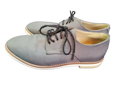 Calvin Klein Gray Fabric White Soles Business Dress Shoes  display picture 2