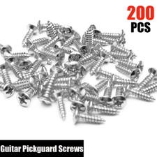 200x Guitar Scratchplate Pickguard Screws Bolts for Strat Tele Electric Guitar