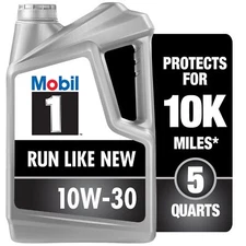 Mobil 1 Advanced 10W-30 Synthetic Motor Oil 5 Quart - Auto Engine Oil