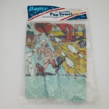 VTG 1977 Master Mixed League Champions Bowling Fun Towel Terry Cloth New