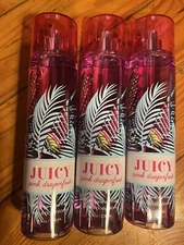 Bath & Body Works 3 X JUICY PINK DRAGONFRUIT 8 Oz FINE FRAGRANCE MIST