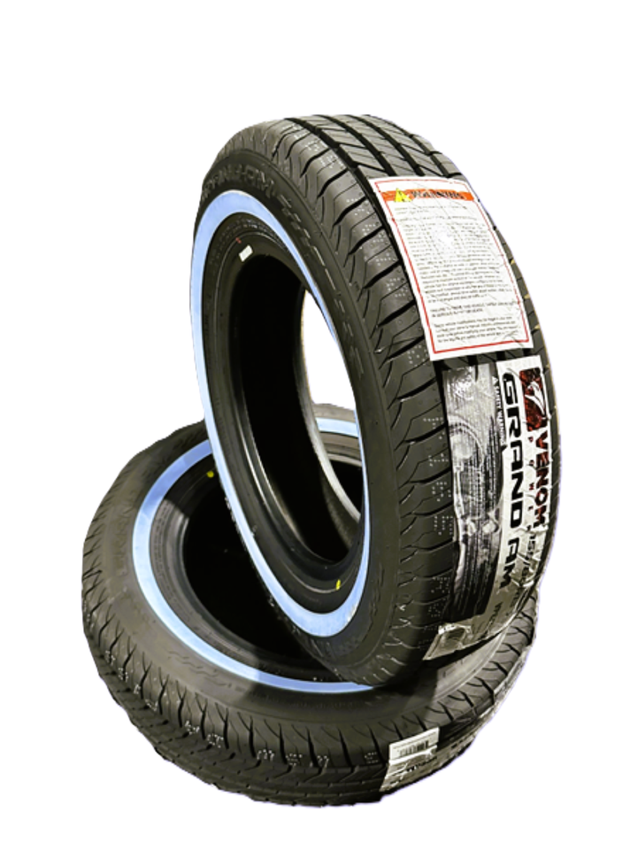 155/80R13 79S Venom Power Grand AM 4 New Tires | White Sidewall | SL ...