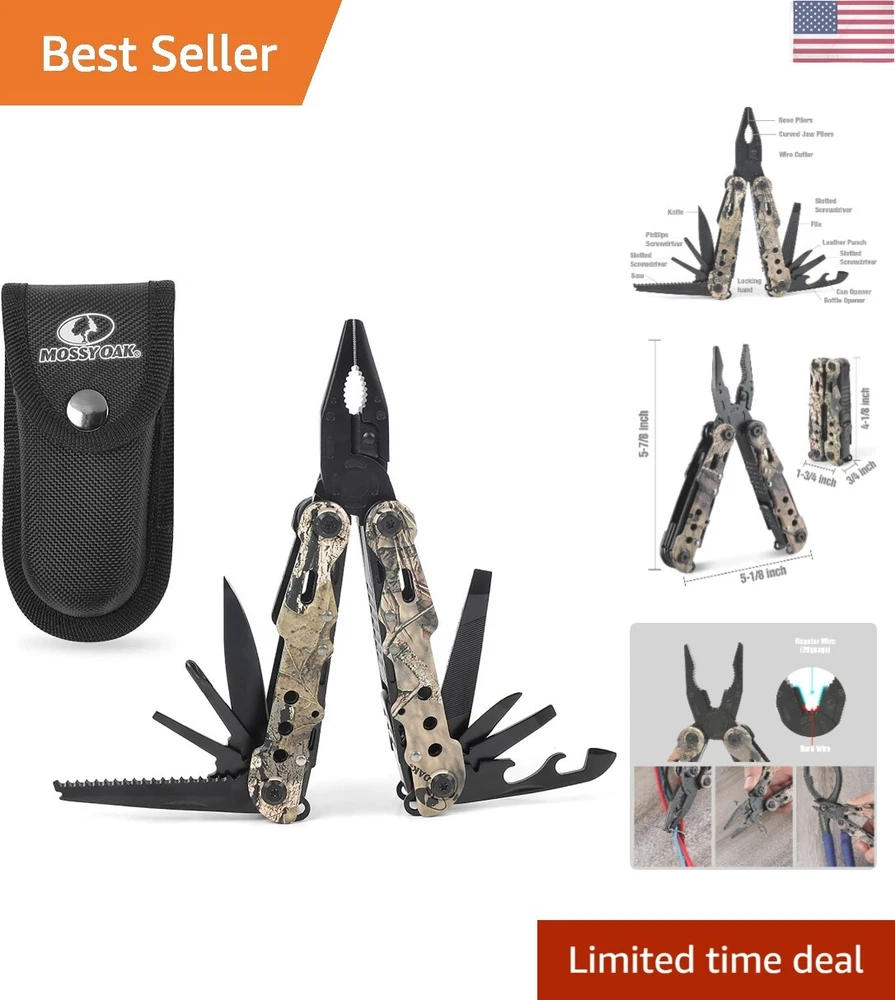 Multi-tool - 13 in 1 Multi Function Pliers - Folding Pocket Tool with Sheath,...