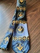 Brilliant Mason, Masonic, Blue Lodge, Fraternal Men's necktie, New 30