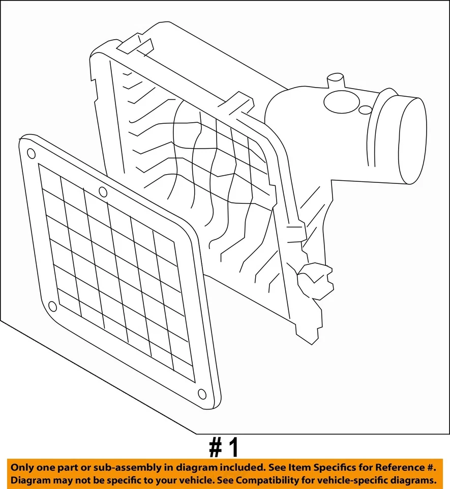 Used Air Cleaner Assembly fits: 2015 Subaru Legacy 2.5L w/PZEV Grade A - Image 4 of 4
