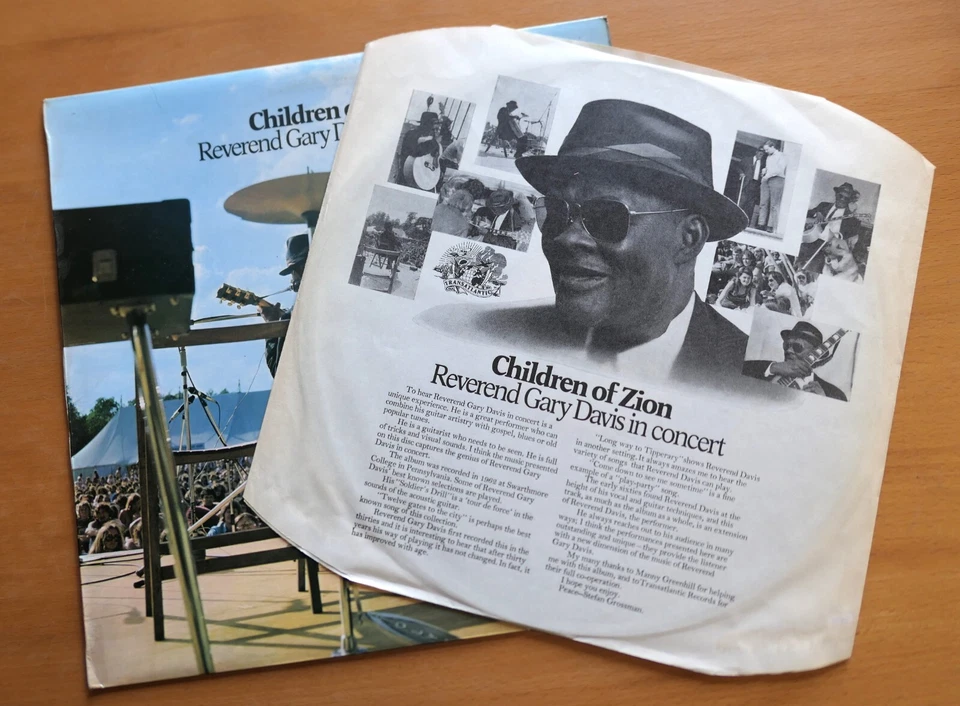 Reverend Gary Davis Children Of Zion In Concert 1971 Vinyl Transatlantic TRA 249 - Image 4 of 4