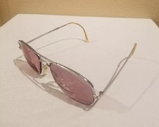 LOGO PARIS SILVER EYEGLASSES FRAMES. MADE IN FRANCE. 59 17 145MM V. 49MM