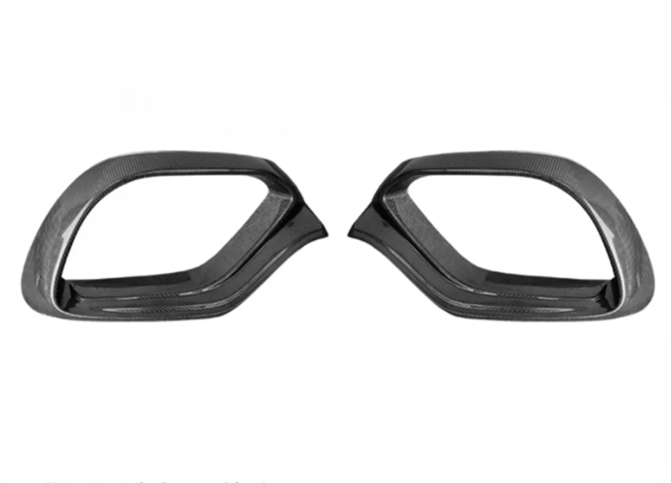 Para Mercedes-Benz GLS63 AMG 2021-2022 Fibra de Carbono Faro Antiniebla Parrilla Ventilación de Aire Cubierta Foto 3 de 4