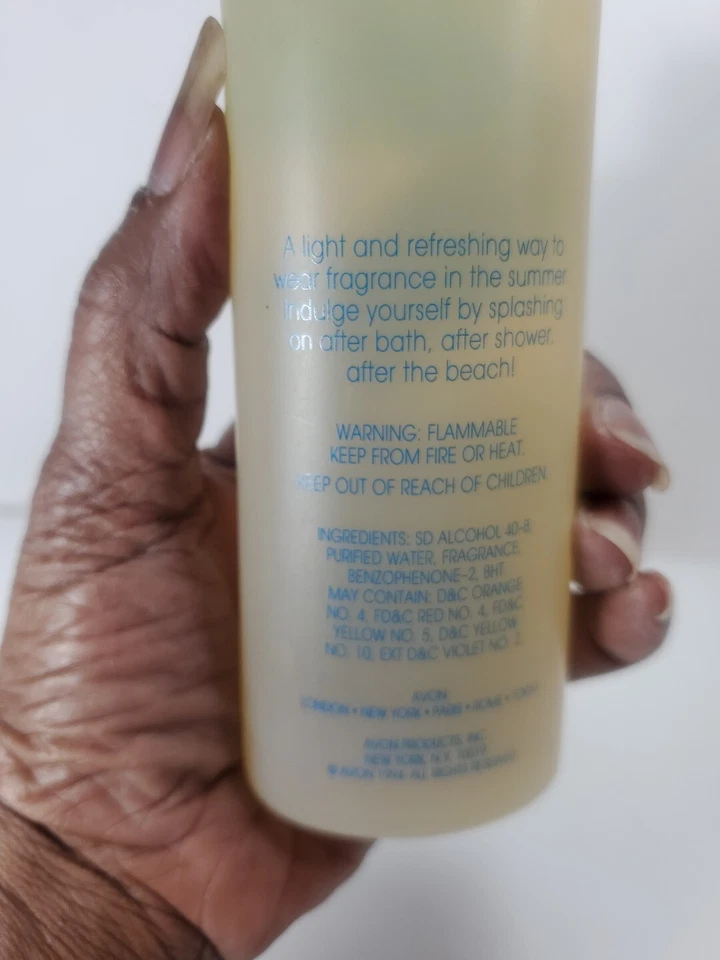 (2) Botellas muy raras de perlas Avon y encaje refrescante corporal colonia salpicaduras 8 oz Foto 3 de 4