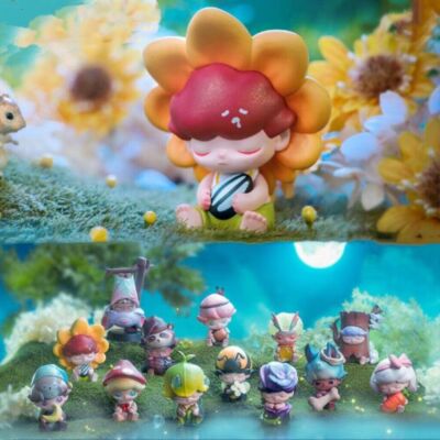 Authentic Dimoo Forest Night Series Blind Box Confirmed Figure Toy Art Doll
