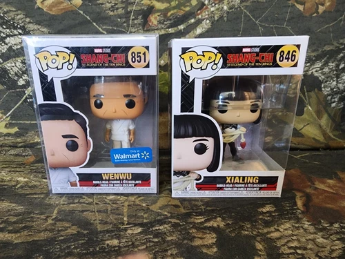 2PC FUNKO POP LOT 851 846 MARVEL SHANG-CHI XIALING WENWU VINYL BOBBLEHEAD CT