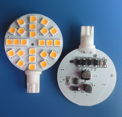 10x T10 W5W 921 194 24-5050SMD LED Car Cabinet Light Warm White DC12-24V #TY