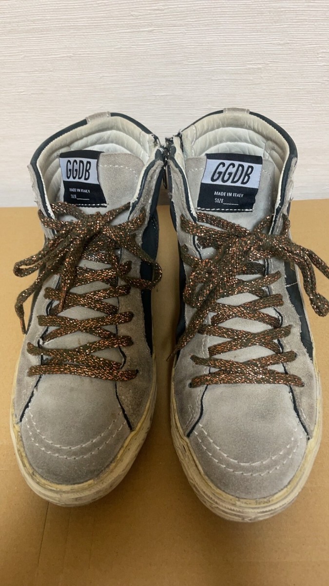 GOLDEN GOOSE SLIDE 36 Women's High-Cut Sneakers Suede Black GOLDEN GOOSE SLIDE 36 Women's High-Cut Sneakers Suede Black