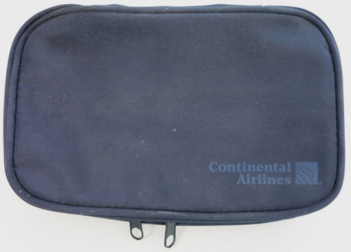 Continental Airlines First Class Complimentary Empty Amenity Travel Bag VINTAGE