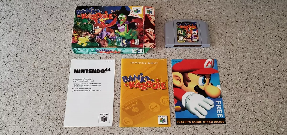 Nintendo 64 - N64 Banjo Kazooie Box (wear), Manual (Nice), Game (Nice)