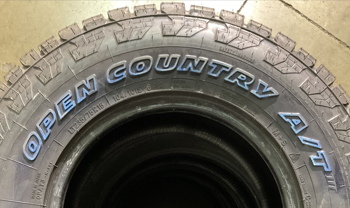 4 Used TOYO OPEN COUNTRY A/T III LT235/75R15 104S C1 OWL eBay