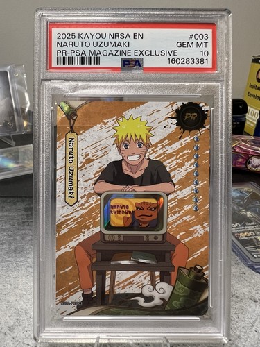 KAYOU 2025 NRSA EN Naruto Uzumaki #003 PR-PSA Mag Exclusive Promo PSA 10