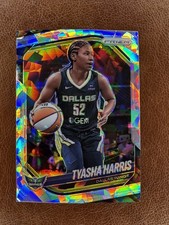 2025 Panini Prizm WNBA Cracked Ice Prizm #130 Tyasha Harris Dallas Wings