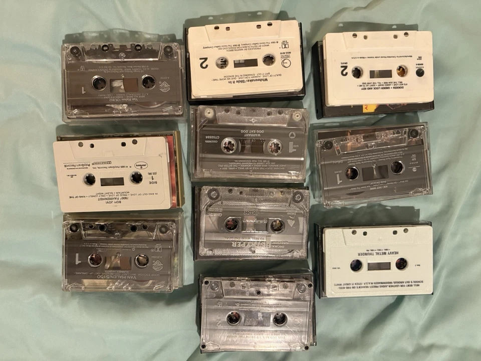 80’s 90’s Hair Metal Cassette Tape Lot ~ 10 Tapes ~ Dokken, Stryper, Whitesnake Foto 3 de 3
