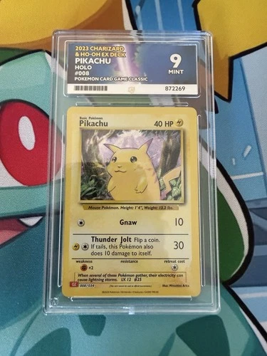 2023 Charizard And Ho Oh Ex Deck Holo Pikachu 008/034 Ace 9 Mint