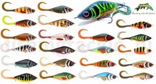 Strike Pro Guppie 11 / 13.5cm Pike Predator Lures Glidebait Shad + Curltail