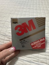 Vintage 3M 3.5  DS/HD High Density Floppy Disks 5PK Sealed 1993 Bonus Pack