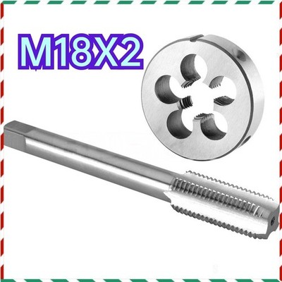 M18X2 Machine Thread Tap and Round Thread Die M18 X 2 Tap and Die Set Left Hand 