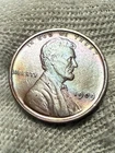 1909 VDB Philadelphia Mint Copper Lincoln Red  AU +Wheat Cent High Grade Toned
