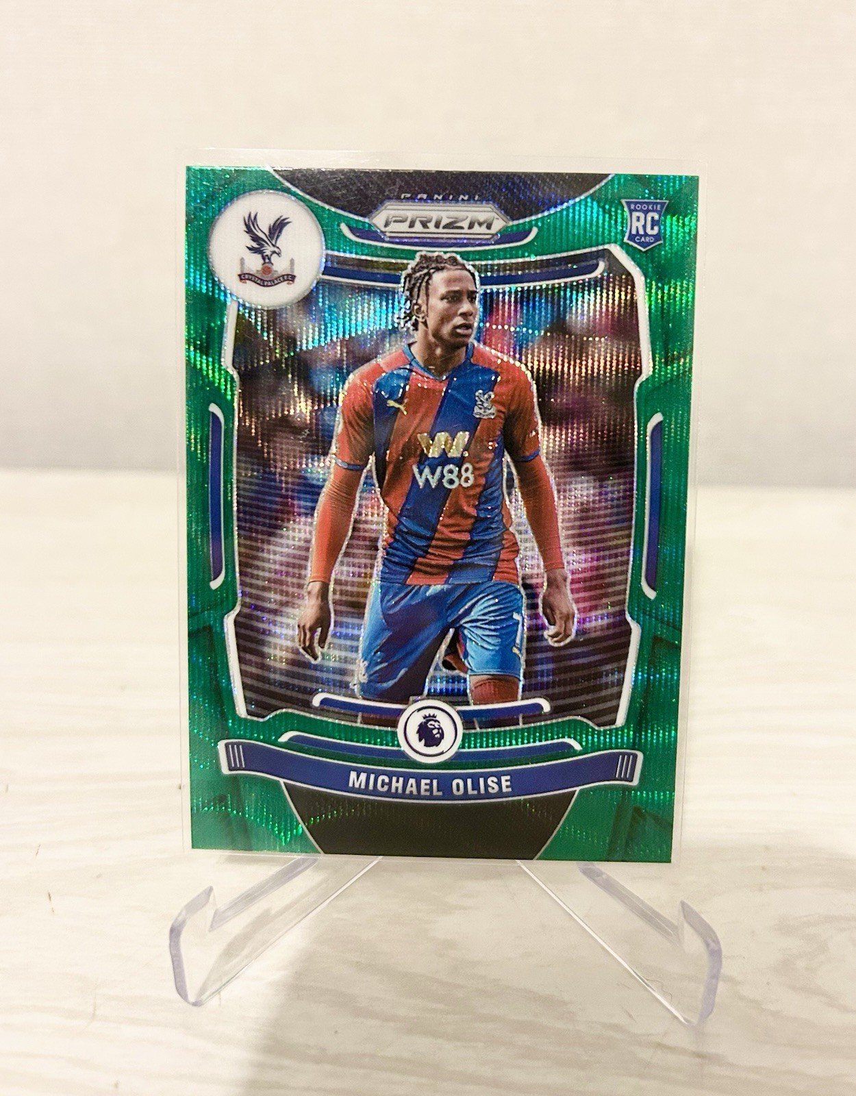 Michael Olise RC Green Wave Prizm 2021-22 Panini Prizm Premier League