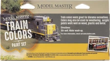 Model Master Theme Paint Set 6/Pkg-Train Colors