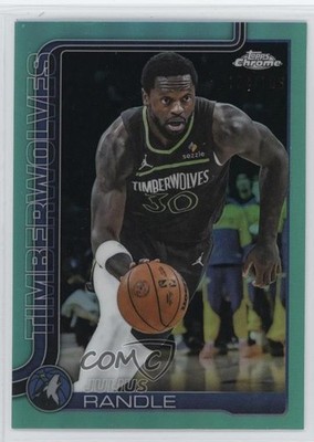 2025-26 Topps Chrome Aqua Refractor 121/199 Julius Randle #123 9et