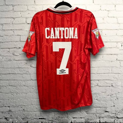 #ad Manchester United 1993 1994 EPL Home Jersey Cantona #7 $64.00