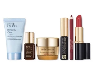 NEW! 6pc Maquillage Estee Lauder & Set de voyage de soins frais!