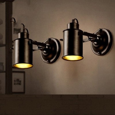 Durable Retro Wall Spotlight Metal Lamp for Industrial Style Store Home Use