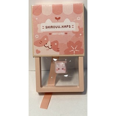 Shirouu.Kaps Pink Bean Tsuneko Artisan Keycap w/ Box Case MX Keyboard