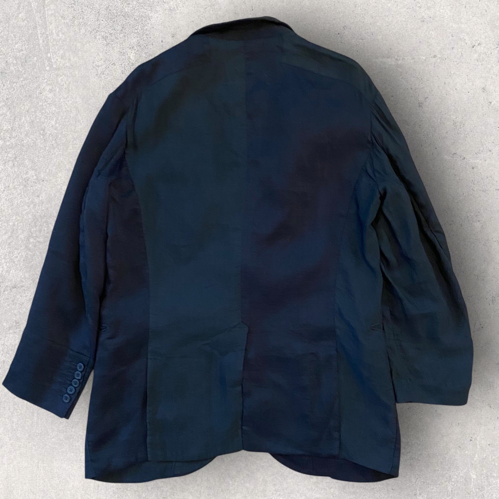 Ziggy Chen Blazer Jacket 2 Button Black Linen Ble… - image 4