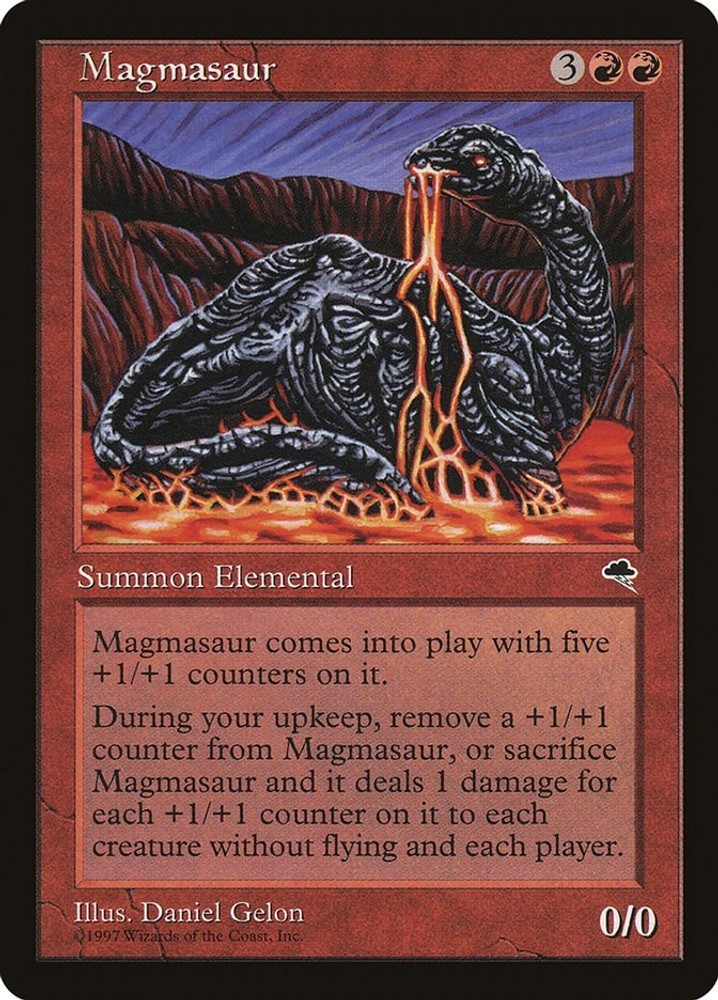 Magmasaur (188) ( NM) Tempest MTG TMP