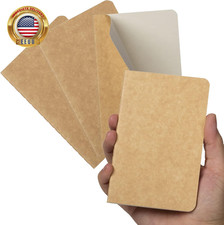 Pocket Notebook, 4 Pack Softcover Small Notebook for Taking Notes, Plain Paper,