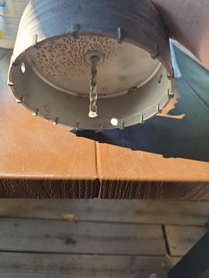 6 inch / 152mm Concrete Hole Saw with 220mm SDS Plus Shank Connecting Rod,Tun...