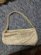 La Regale Floral Headed Ivory Evening Bag