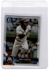 2018 Bowman Chrome Draft REFRACTOR #BDC-71 Monte Harrison