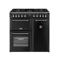 Stoves Richmond DX 90cm Dual Fuel Range Cooker - Black 444411867