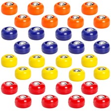 TOPZEA 32 Pieces Mini Shuffleboard Replacement 1" Dia x 0.6" H , Multicolor