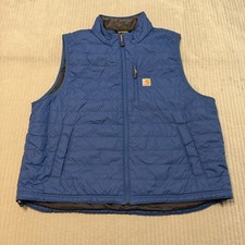 Carhartt Gilliam Rain Defender Insulated Vest Mens 2XL 102286-H04 Blue