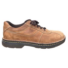 Vintage Dr. Martens 8A92 John Tan Brown Nubuck 4-Eye Oxford Shoes Size 11