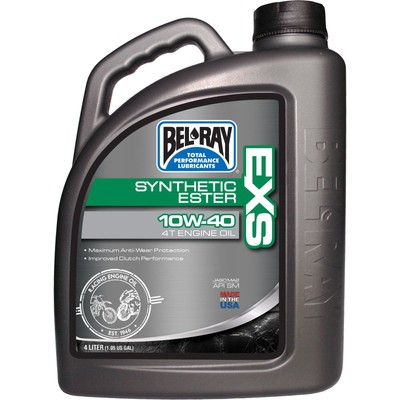 Bel-Ray EXS Full Synthetic Ester 4T Engine Oil 10W-40 - 4/Liter 99161-B4LW