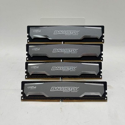 Crucial Ballistix 16GB (4×4GB) RAM DDR4 2400MHz BLS4G4D240FSA.8FAR