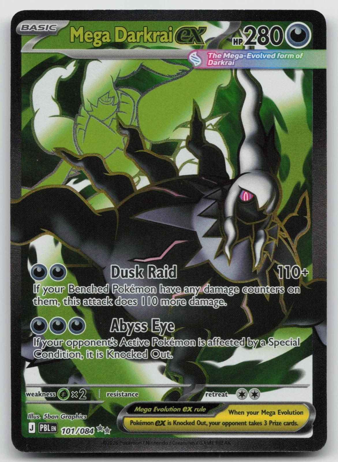 Mega Darkrai ex - Pitch Black #101 Price & Value ($8.31) | PokeScope